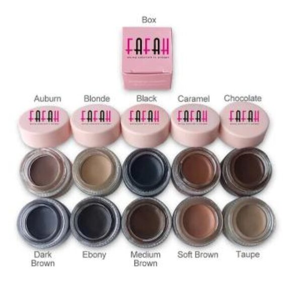 Eyebrow Pomade Waterproof Matte Brow Gel (BLACK) - Picture 1 of 1